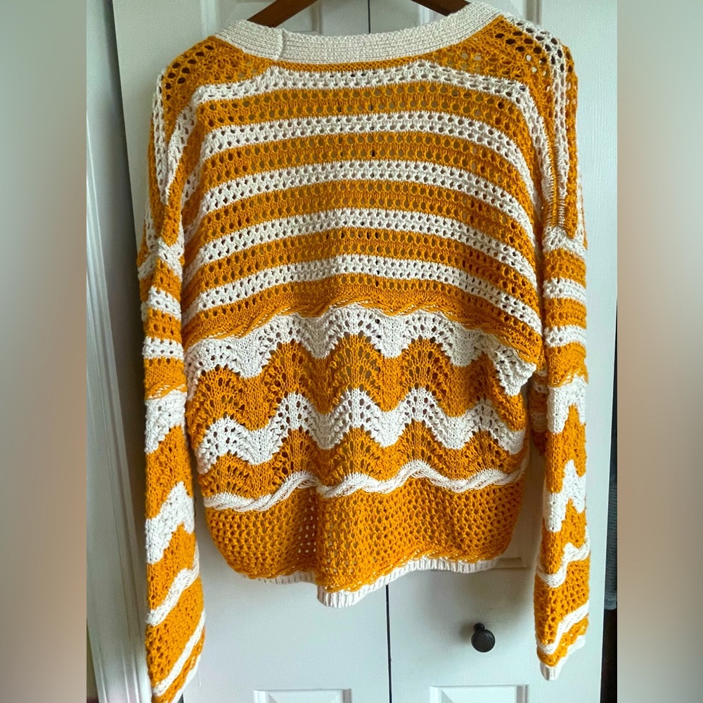ZARA OPEN-KNOIT SWEATER - Picture 4 of 8